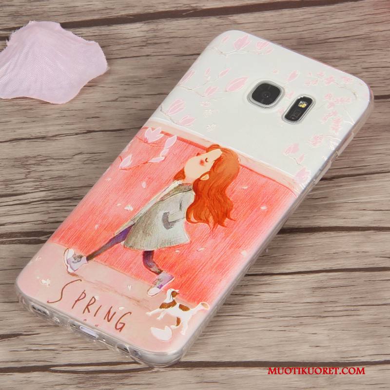 Samsung Galaxy S7 Musta Pehmeä Neste Puhelimen Valkoinen Kuori Puhelimen Kuoret Suojaus