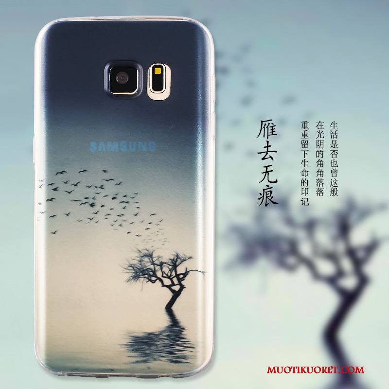 Samsung Galaxy S7 Puhelimen Tähti Kotelo Maalaus Silikoni Läpinäkyvä Kuori