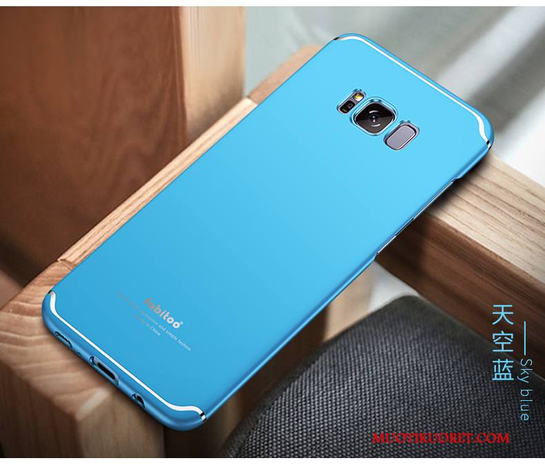 Samsung Galaxy S8+ All Inclusive Persoonallisuus Kova Punainen Kuori Suojaus Pesty Suede