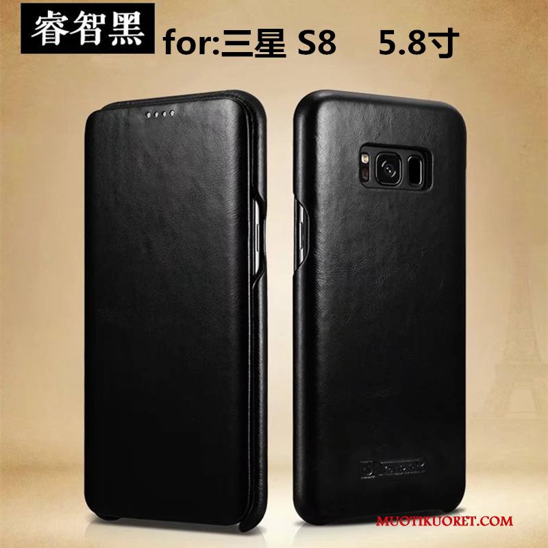 Samsung Galaxy S8 Kotelo Kuoret Puhelimen Kuoret Tähti Suojaus Kuori Aito Nahka