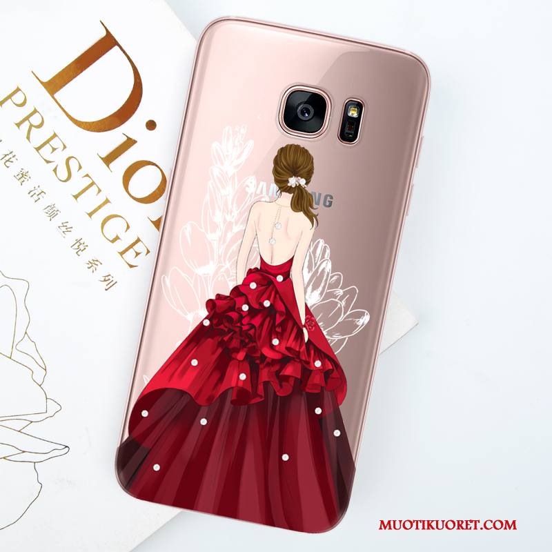 Samsung Galaxy S8 Kuori All Inclusive Murtumaton Puhelimen Kuoret Kotelo Trendi Ripustettavat Koristeet Violetti