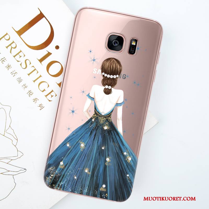 Samsung Galaxy S8 Kuori All Inclusive Murtumaton Puhelimen Kuoret Kotelo Trendi Ripustettavat Koristeet Violetti