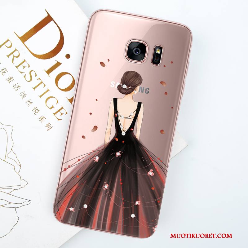 Samsung Galaxy S8 Kuori All Inclusive Murtumaton Puhelimen Kuoret Kotelo Trendi Ripustettavat Koristeet Violetti