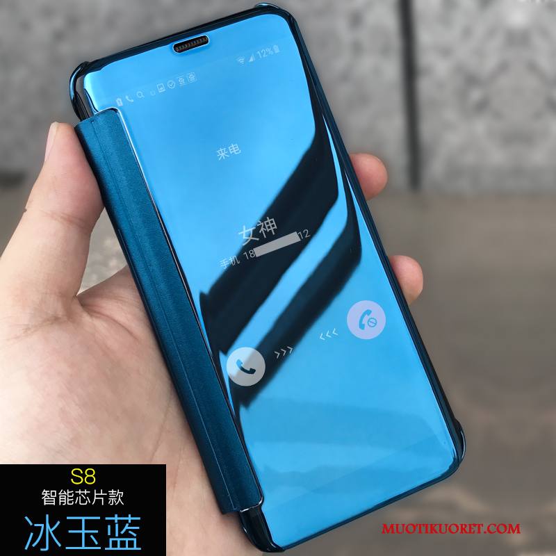 Samsung Galaxy S8 Kuori Horrostila Kuoret Suojaus Tähti Peili Kotelo Nahkakotelo