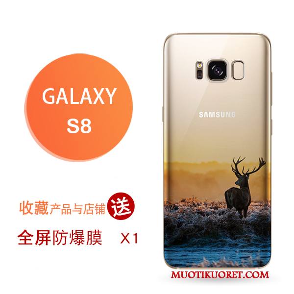 Samsung Galaxy S8+ Kuori Lisävarusteet Keltainen Suojaus Kotelo All Inclusive Pehmeä Neste Trendi