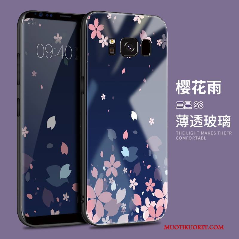 Samsung Galaxy S8 Kuori Luova Persoonallisuus Tähti Trendi Lasi Suojaus Kotelo