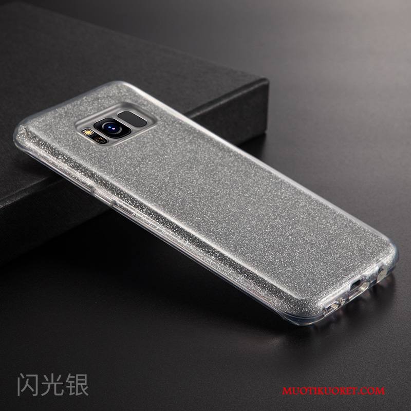 Samsung Galaxy S8 Kuori Murtumaton Läpinäkyvä Suojaus Luova Musta Trendi Puhelimen Kuoret