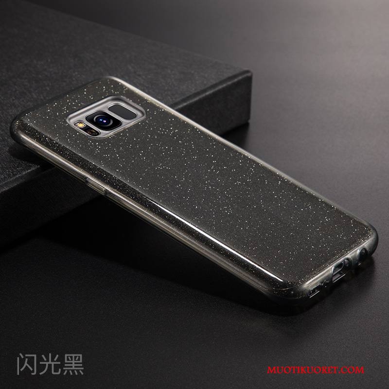 Samsung Galaxy S8 Kuori Murtumaton Läpinäkyvä Suojaus Luova Musta Trendi Puhelimen Kuoret
