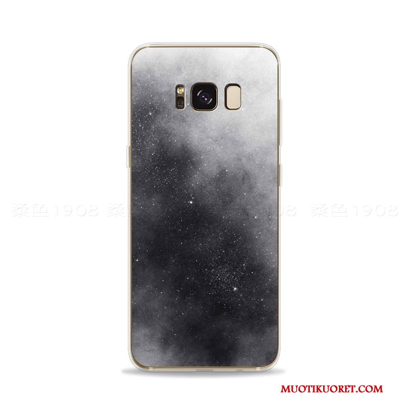 Samsung Galaxy S8 Kuori Puhelimen Kuoret Kohokuviointi Luova Valkoinen Tähtitaivas Pehmeä Neste Taide
