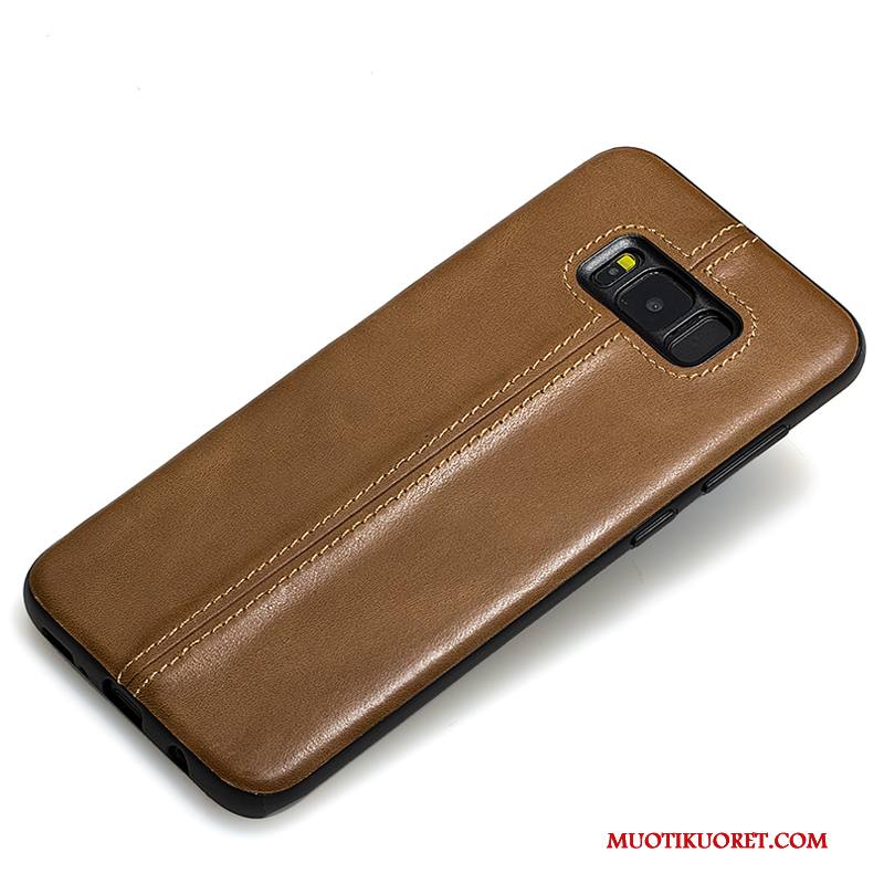 Samsung Galaxy S8+ Kuori Silikoni Tummanvihreä Tähti All Inclusive Puhelimen Kuoret Takakansi Suojaus