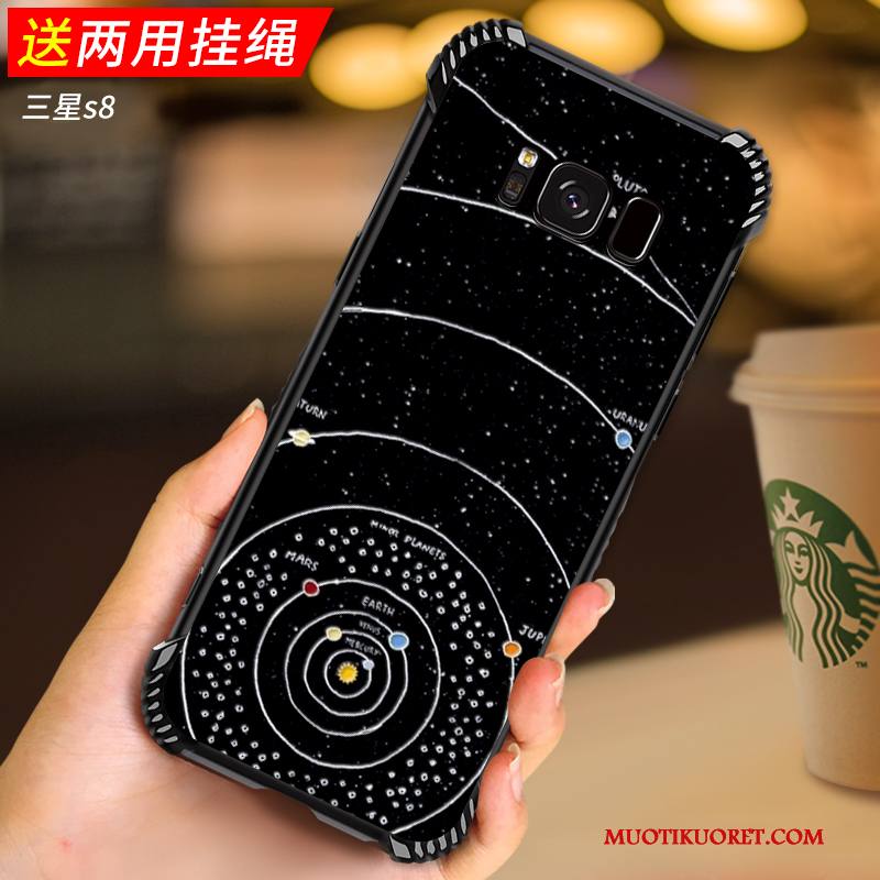 Samsung Galaxy S8 Kuori Tähti All Inclusive Pehmeä Neste Silikoni Jauhe Puhelimen Kuoret Suojaus