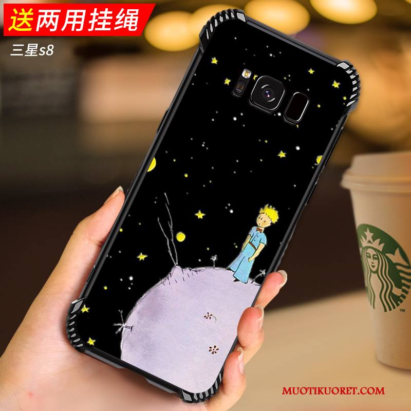 Samsung Galaxy S8 Kuori Tähti All Inclusive Pehmeä Neste Silikoni Jauhe Puhelimen Kuoret Suojaus