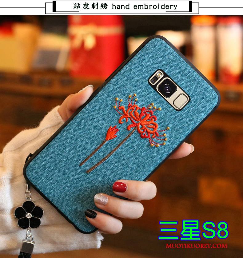 Samsung Galaxy S8 Kuori Tähti Silikoni Kirjonta Suojaus Puhelimen Kuoret Trendi Harmaa