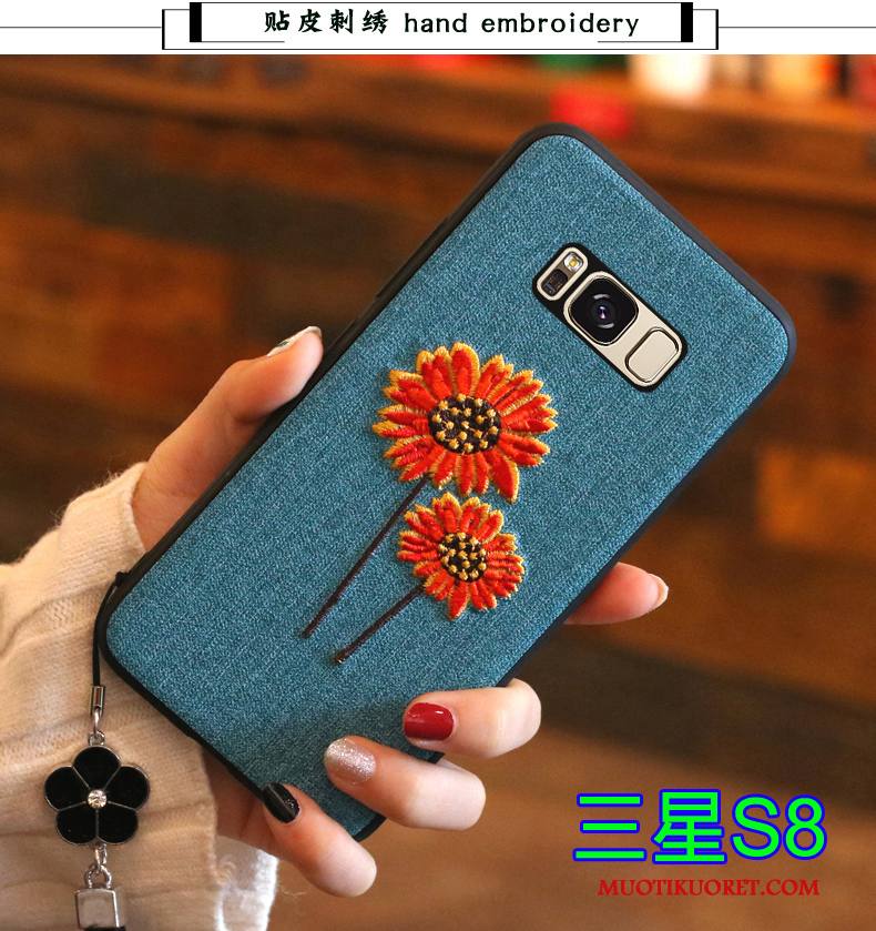 Samsung Galaxy S8 Kuori Tähti Silikoni Kirjonta Suojaus Puhelimen Kuoret Trendi Harmaa