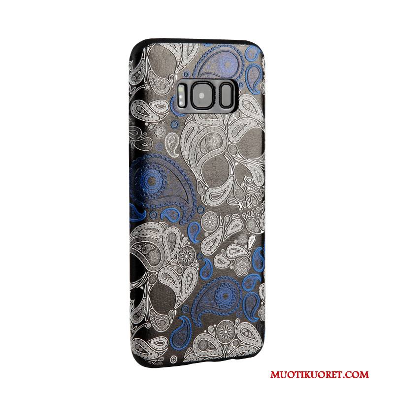 Samsung Galaxy S8+ Kuori Tähti Suojaus Kotelo Pehmeä Neste Trendi Kohokuviointi Musta