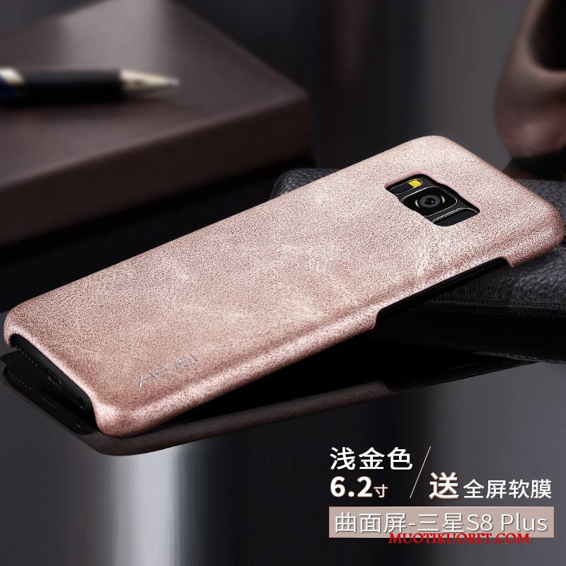 Samsung Galaxy S8+ Kuori Ultra Suojaus Nahkakotelo Murtumaton Uusi Musta Ohut
