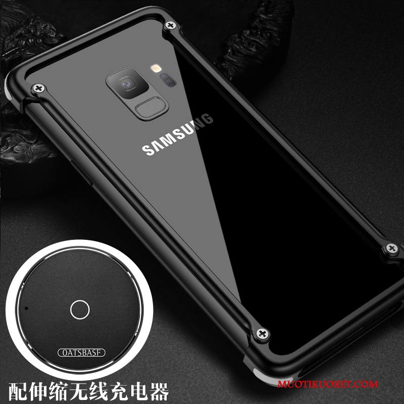 Samsung Galaxy S9 Kuori Luova Persoonallisuus Metalli Musta Tide-brändi Kehys Murtumaton
