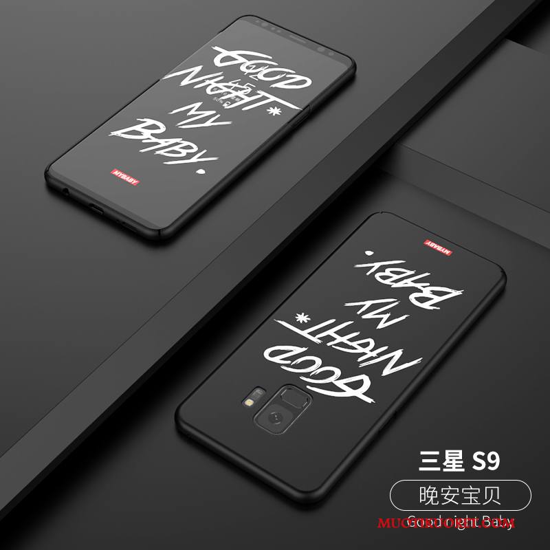 Samsung Galaxy S9 Kuori Ohut Tide-brändi Ultra Kotelo Musta Luova Murtumaton