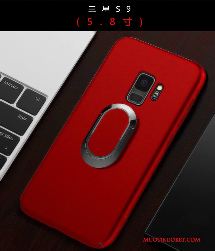 Samsung Galaxy S9 Kuori Pesty Suede Tähti Kova All Inclusive Murtumaton Kotelo Musta