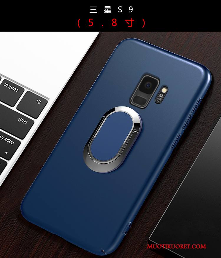 Samsung Galaxy S9 Kuori Pesty Suede Tähti Kova All Inclusive Murtumaton Kotelo Musta