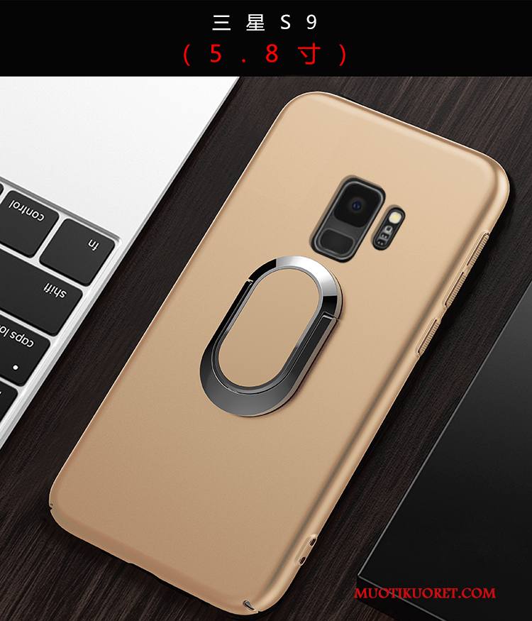 Samsung Galaxy S9 Kuori Pesty Suede Tähti Kova All Inclusive Murtumaton Kotelo Musta