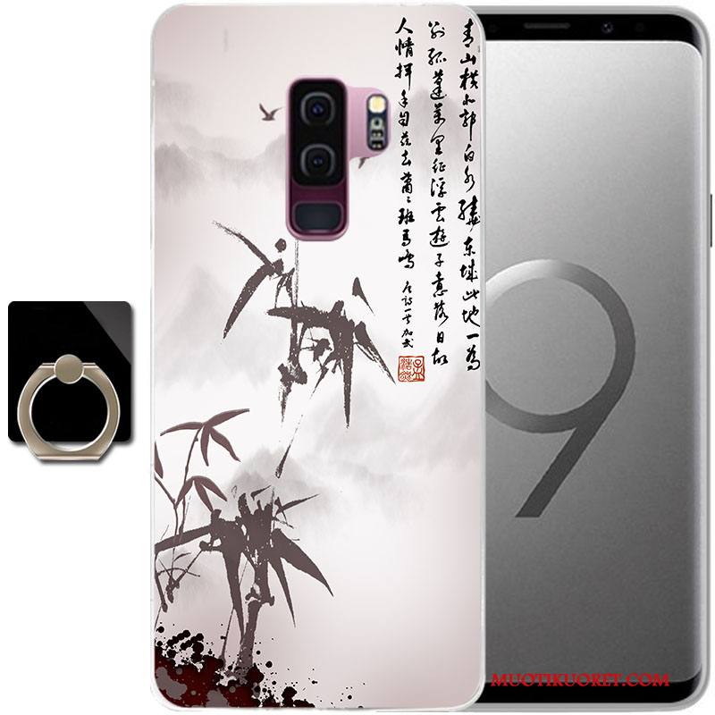 Samsung Galaxy S9 Kuori Silikoni Puhelimen Kuoret Tähti Suojaus Violetti Kotelo Murtumaton