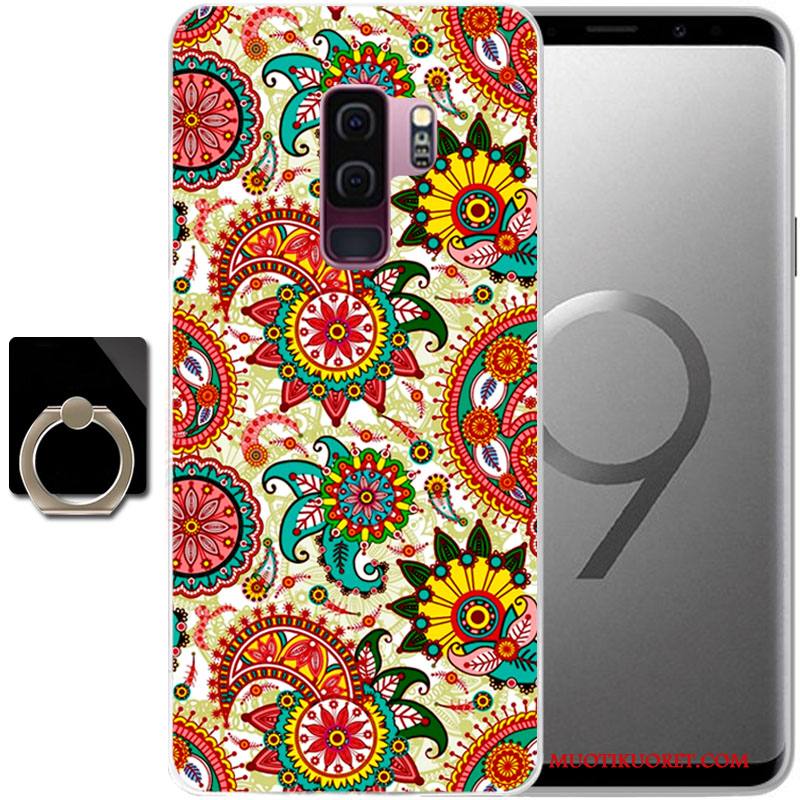 Samsung Galaxy S9 Kuori Silikoni Puhelimen Kuoret Tähti Suojaus Violetti Kotelo Murtumaton