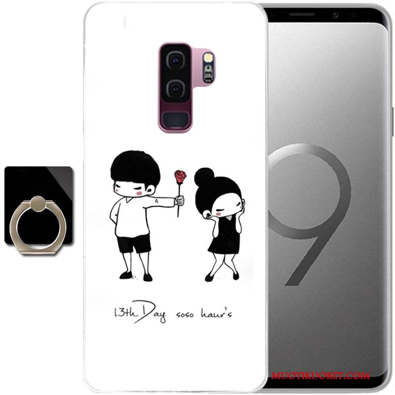 Samsung Galaxy S9 Kuori Silikoni Puhelimen Kuoret Tähti Suojaus Violetti Kotelo Murtumaton