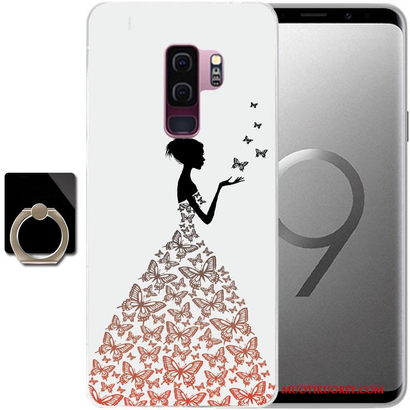 Samsung Galaxy S9 Kuori Silikoni Puhelimen Kuoret Tähti Suojaus Violetti Kotelo Murtumaton