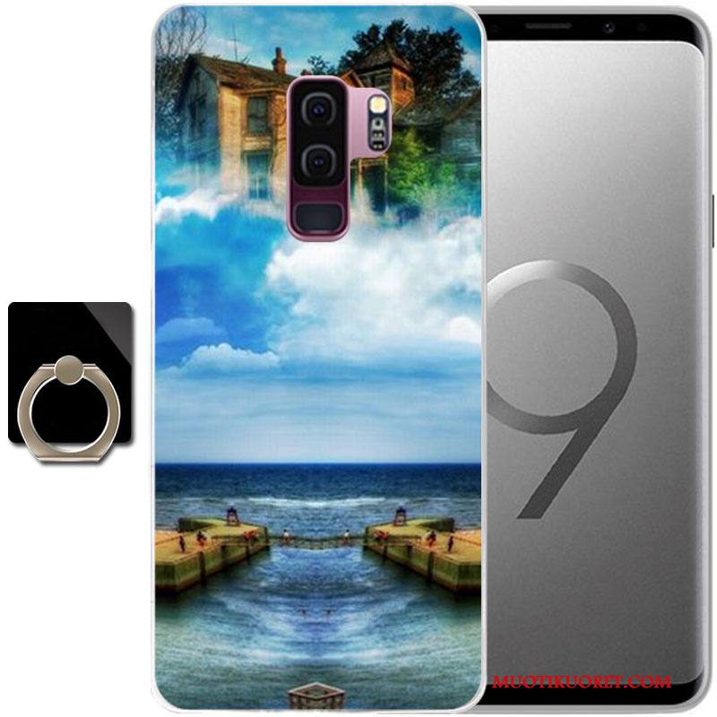 Samsung Galaxy S9 Kuori Silikoni Puhelimen Kuoret Tähti Suojaus Violetti Kotelo Murtumaton