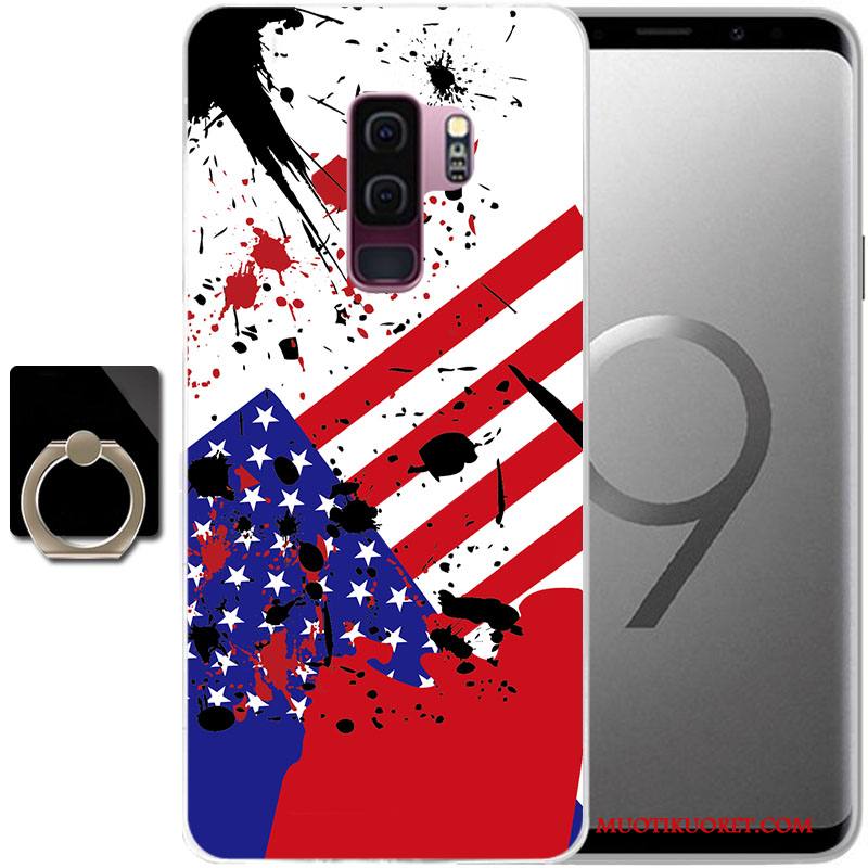 Samsung Galaxy S9 Kuori Silikoni Puhelimen Kuoret Tähti Suojaus Violetti Kotelo Murtumaton