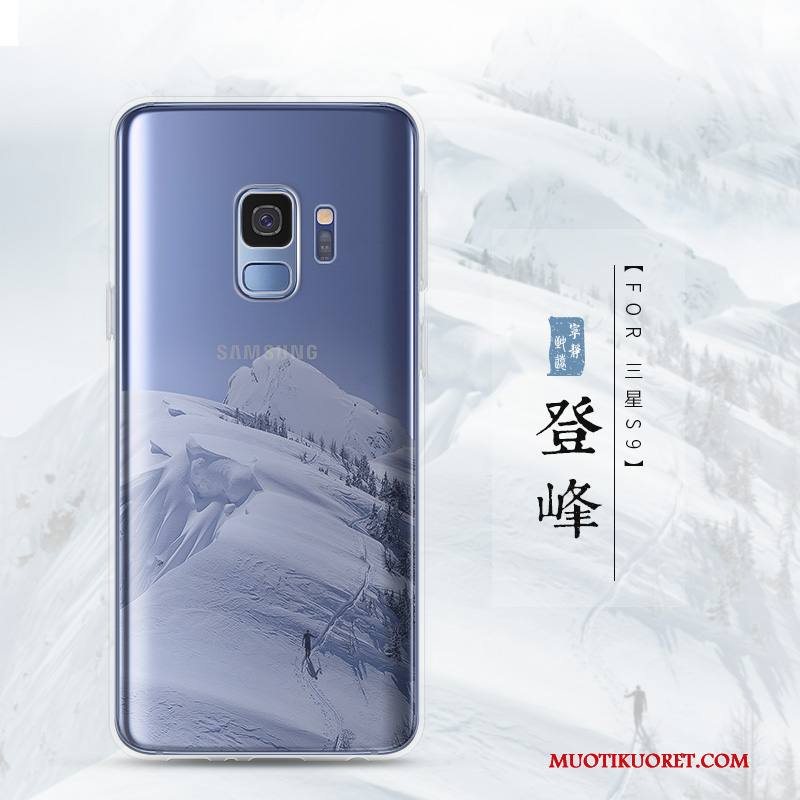 Samsung Galaxy S9 Kuori Silikoni Tähti Sininen Suojaus Murtumaton Pehmeä Neste Kotelo