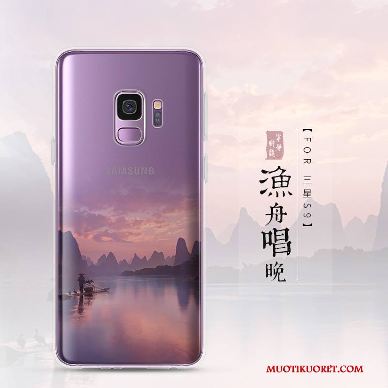 Samsung Galaxy S9 Kuori Silikoni Tähti Sininen Suojaus Murtumaton Pehmeä Neste Kotelo
