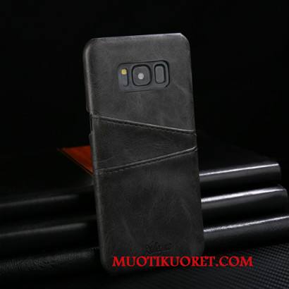 Samsung Galaxy S9 Tila Puhelimen Kuori Takakansi Aito Nahka Punainen Suojaus