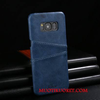 Samsung Galaxy S9 Tila Puhelimen Kuori Takakansi Aito Nahka Punainen Suojaus