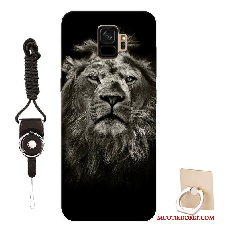 Samsung Galaxy S9 Tähti Luova Kuori Sarjakuva Suojaus Musta Kotelo