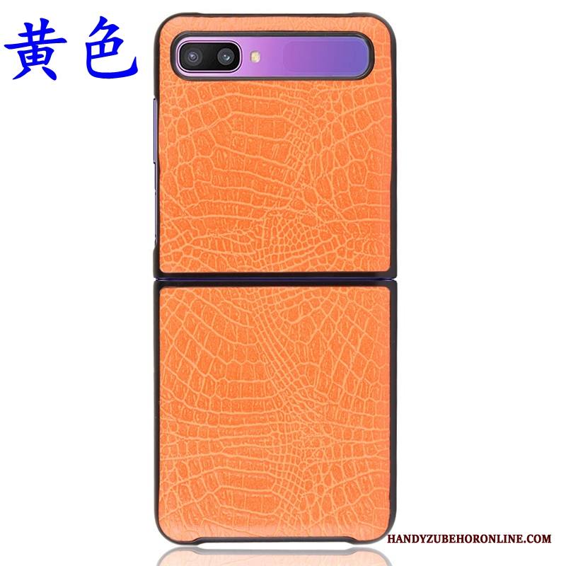 Samsung Z Flip Kuori Kukkakuvio Tähti Krokotiili Kotelo Kova Puhelimen Kuoret Nahka