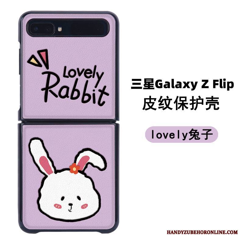 Samsung Z Flip Kuori Nahka Kotelo Suojaus Kohokuviointi Tähti Ihana Sininen