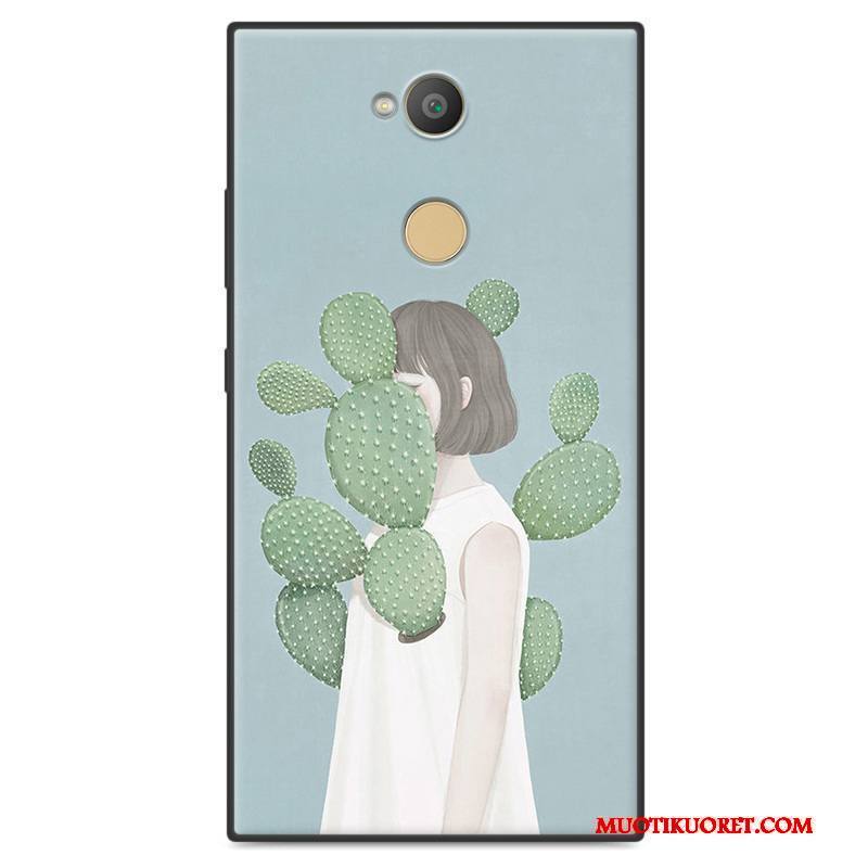 Sony Xperia L2 Kuori Pehmeä Neste All Inclusive Taide Silikoni Puhelimen Kuoret Murtumaton Kotelo