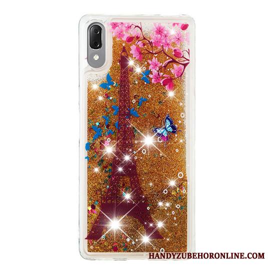 Sony Xperia L3 Kuori Puhelimen Kuoret Kulta Luova Suupaltti Kotelo Murtumaton Juoksuhiekka