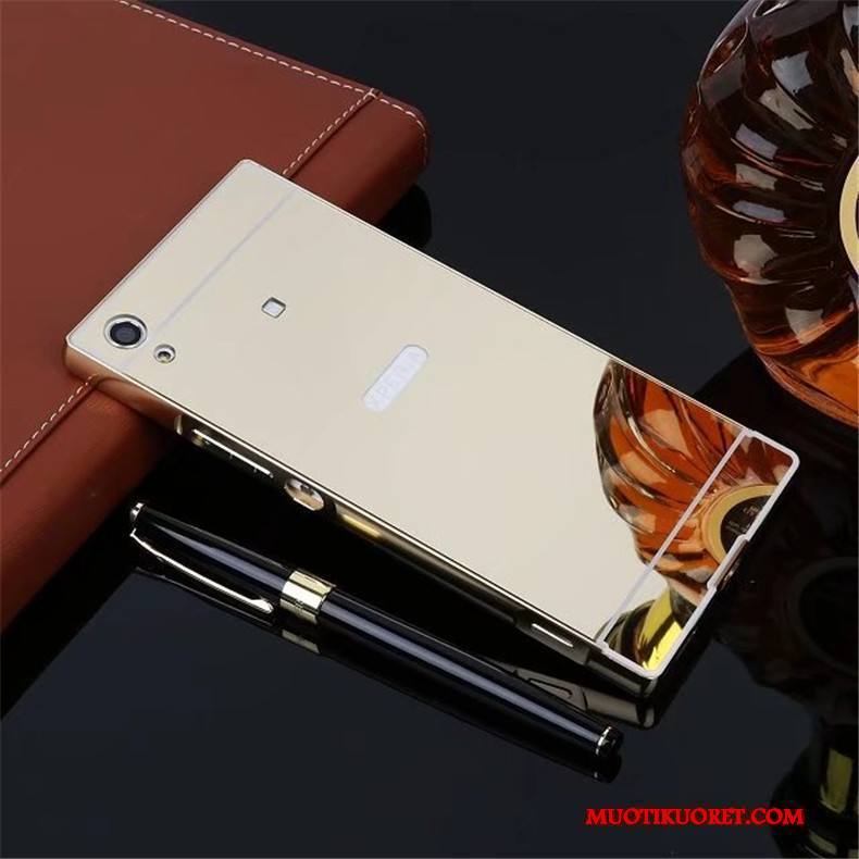 Sony Xperia Xa1 Kulta Kehys Peili Puhelimen Kuoret Suojaus Kuori Kotelo