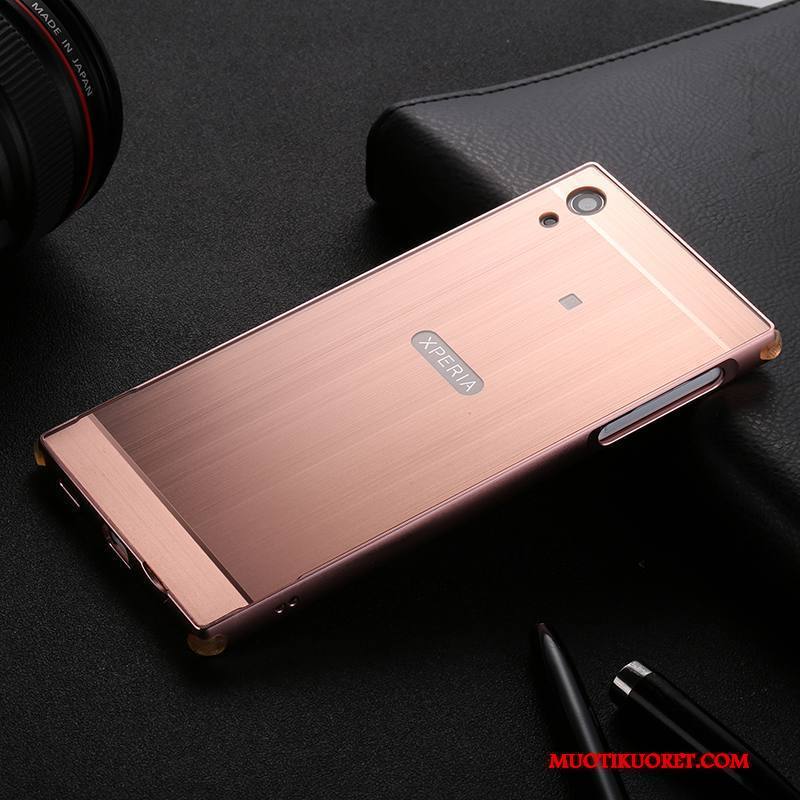 Sony Xperia Xa1 Plus Kuori Kulta Pinkki Suojaus Puhelimen Kuoret Ohut Kehys Kotelo