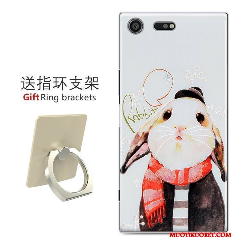 Sony Xperia Xz Premium Kuori Luova Puhelimen Kuoret Maalaus Kova Musta Kohokuviointi Kotelo