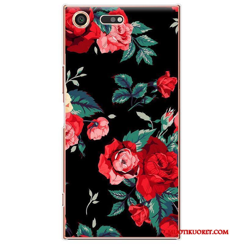 Sony Xperia Xz Premium Kuori Puhelimen Kuoret Sarjakuva Vihreä Kotelo Ihana Suojaus Kukkia