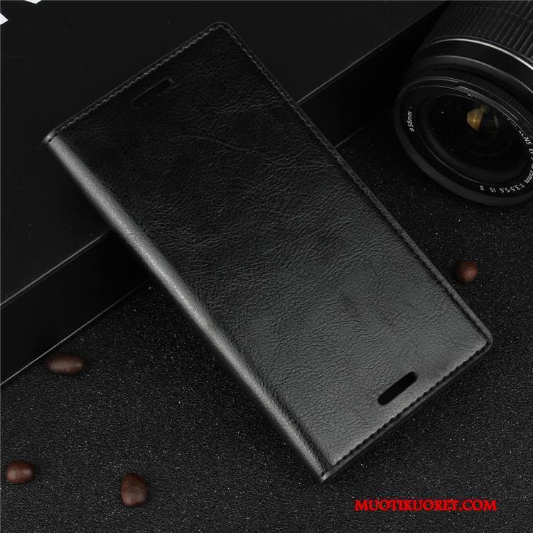 Sony Xperia Xz1 Compact Kuori Aito Nahka Puhelimen Kuoret Keltainen Nahkakotelo Suojaus