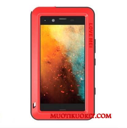 Sony Xperia Xz1 Compact Kuori Kotelo Suojaus Metalli Puhelimen Kuoret Silikoni Keltainen Kolme Puolustusta