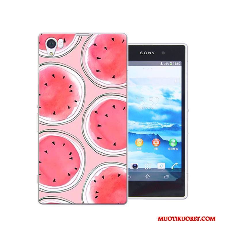 Sony Xperia Z1 Kova Puhelimen Kuoret Sarjakuva Punainen Kuori Murtumaton Kotelo
