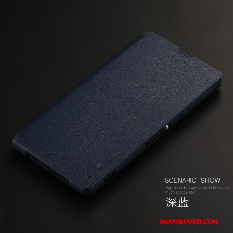 Sony Xperia Z1 Kuori Kotelo All Inclusive Puhelimen Suojaus Puhelimen Kuoret Simpukka Nahkakotelo