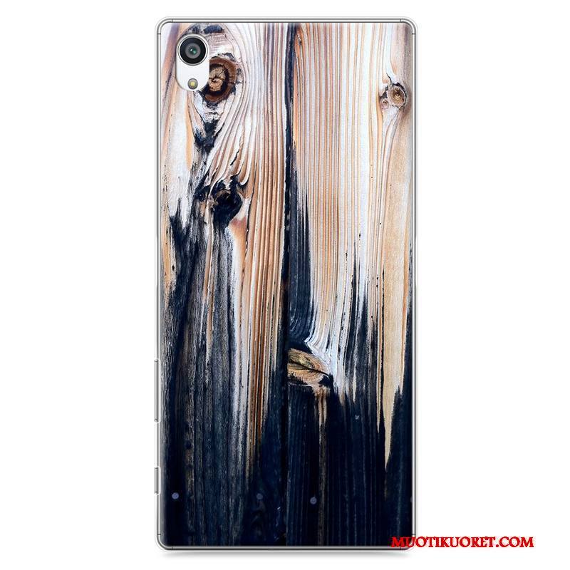 Sony Xperia Z5 Puhelimen Kuoret Kova Kotelo Suojaus Kuori Puulajit Sininen