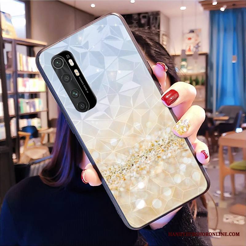 Xiaomi Mi Note 10 Lite All Inclusive Kuori Malli Suojaus Kotelo Violetti Timantti